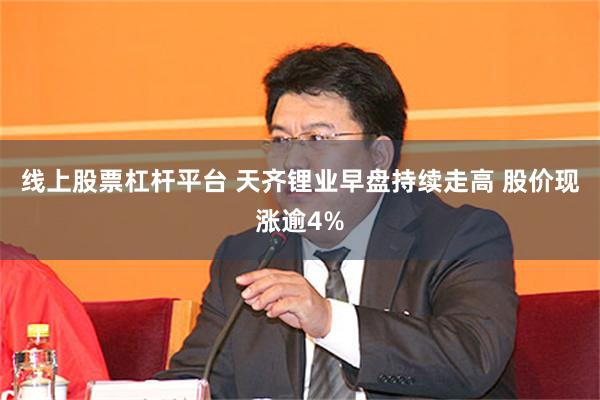 线上股票杠杆平台 天齐锂业早盘持续走高 股价现涨逾4%