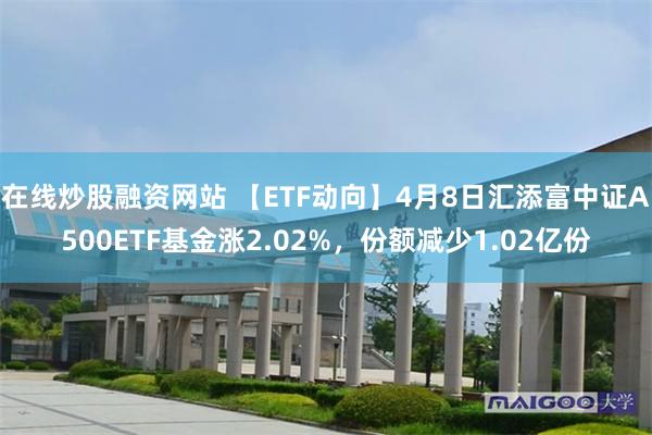 在线炒股融资网站 【ETF动向】4月8日汇添富中证A500ETF基金涨2.02%，份额减少1.02亿份