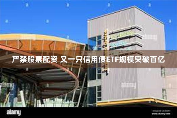 严禁股票配资 又一只信用债ETF规模突破百亿
